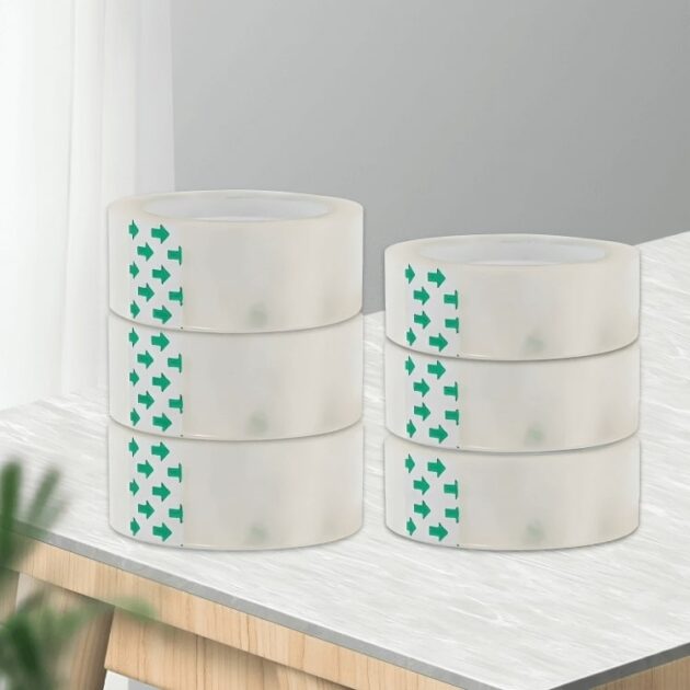 Premium transparent gift wrapping tape for a seamless finish, ideal for sealing, packaging, and everyday adhesive needs.