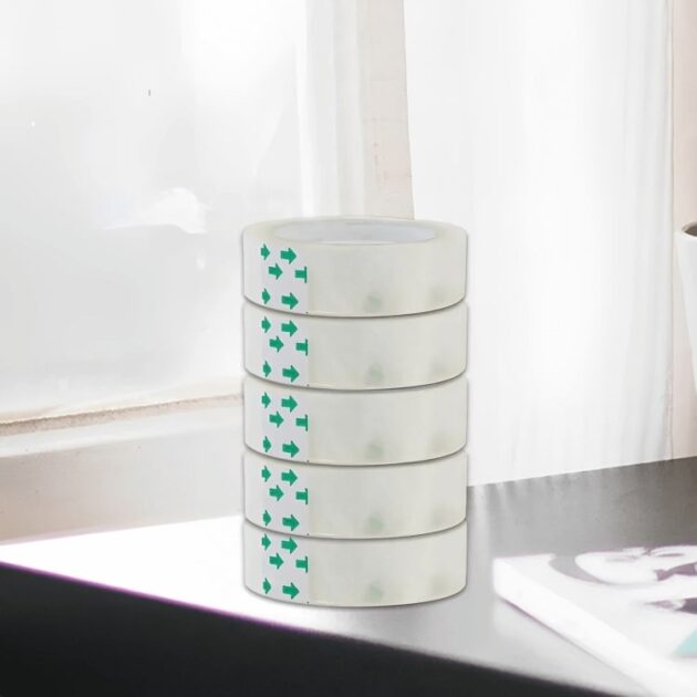 Durable premium transparent tape designed for gift packaging, clear duct tape uses, and strong adhesion sealing.