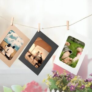 Papier Fotorahmen, Braun, Schwarz, Weiß, 13,2 cm x 9,8 cm, 10 Stk.